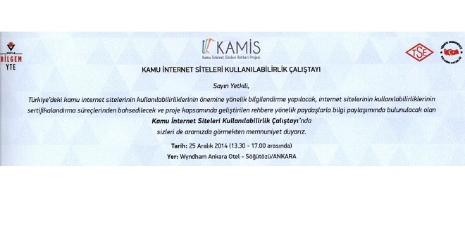 KAMİS (Kamu İnternet Siteleri Rehberi) Projesi Çalıştayı